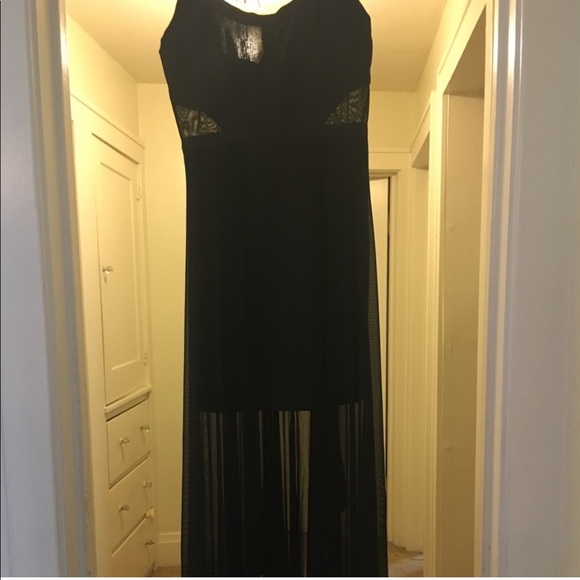 BLACK BANDAGE DRESS GOWN - Picture 8 of 8